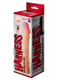 Насадка на пояс Harness RED LINE - 21,5 см. - LOVETOY (А-Полимер) - купить с доставкой в Северске