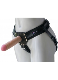 Черный пояс-трусики с двумя насадками  Экзотик-Linda  - 15,5 и 10,5 см. - LOVETOY (А-Полимер) - купить с доставкой в Северске