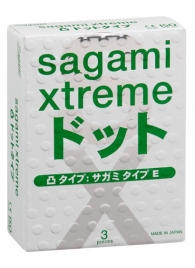 Презервативы Sagami Xtreme SUPER DOTS с точками - 3 шт. - Sagami - купить с доставкой в Северске