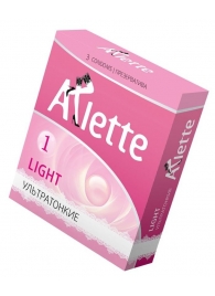 Ультратонкие презервативы Arlette Light - 3 шт. - Arlette - купить с доставкой в Северске