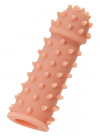 Телесная реалистичная насадка KOKOS Extreme Sleeve 03 с дополнительной стимуляцией - 12,7 см. - KOKOS - в Северске купить с доставкой