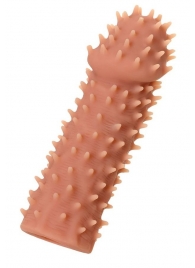 Телесная реалистичная насадка KOKOS Extreme Sleeve 07 с дополнительной стимуляцией - 12,7 см. - KOKOS - в Северске купить с доставкой