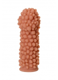 Телесная реалистичная насадка KOKOS Extreme Sleeve 08 с дополнительной стимуляцией - 12,7 см. - KOKOS - в Северске купить с доставкой