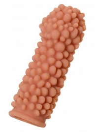 Телесная реалистичная насадка KOKOS Extreme Sleeve 08 с дополнительной стимуляцией - 12,7 см. - KOKOS - в Северске купить с доставкой