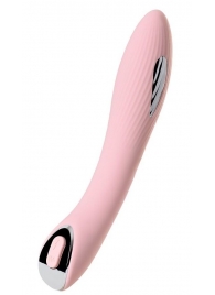 Розовый силиконовый вибратор с электростимуляцией TESLA G-POINT - 21 см. - ToyFa - купить с доставкой в Северске