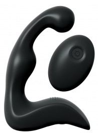 Черный вибромассажер простаты с пультом ДУ Control P-Spot Pro - Pipedream - в Северске купить с доставкой