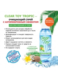 Очищающий спрей для игрушек CLEAR TOY Tropic - 100 мл. - Биоритм - купить с доставкой в Северске