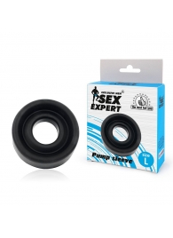 Черная гладкая насадка на помпу размера L - Sex Expert - в Северске купить с доставкой