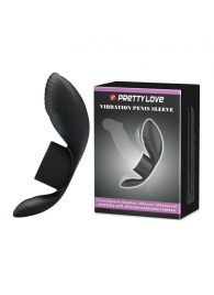 Черное кольцо на пенис с вибрацией Vibration Penis Sleeve - Baile - в Северске купить с доставкой