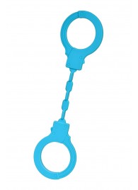 Голубые силиконовые наручники A-Toys без ключа - A-toys - купить с доставкой в Северске