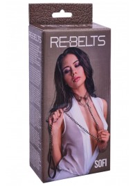 Коричневый поводок и чокер с кольцом Sofi - Rebelts - купить с доставкой в Северске