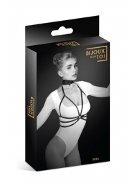 Черная упряжь на грудь Julia - Bijoux Pour Toi - купить с доставкой в Северске