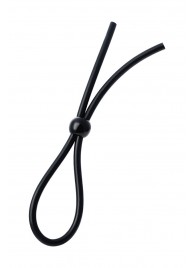 Черное лассо на пенис с одной бусиной - A-toys - в Северске купить с доставкой