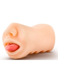 Телесный мастурбатор-ротик с язычком Oral Anne - Blush Novelties - в Северске купить с доставкой