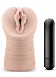 Телесный мастурбатор-вагина с вибропулей Ashley - Blush Novelties - в Северске купить с доставкой