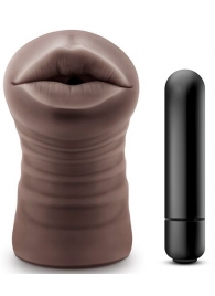 Коричневый мастурбатор-ротик Heather - Blush Novelties - в Северске купить с доставкой