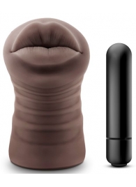 Коричневый мастурбатор-ротик Renee - Blush Novelties - в Северске купить с доставкой