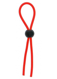 Красное эрекционное лассо с одной бусиной-утяжкой STRETCHY THIN LASSO - Dream Toys - в Северске купить с доставкой