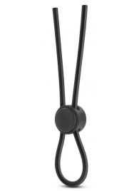Черное силиконовое лассо на пенис SILICONE LOOP COCK RING - Blush Novelties - в Северске купить с доставкой