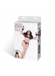 Чёрные манжеты для фиксации на кровати Bondage Bed Strap - Lux Fetish - купить с доставкой в Северске