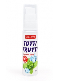 Гель-смазка Tutti-frutti со вкусом сладкой мяты - 30 гр. - Биоритм - купить с доставкой в Северске