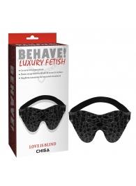 Черная маска на глаза Behave - Chisa - купить с доставкой в Северске