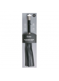 Черная плеть Easytoys Flogger With Metal Grip - 38 см. - Easy toys - купить с доставкой в Северске