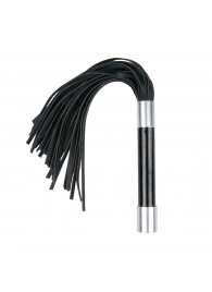 Черная плеть Easytoys Flogger With Metal Grip - 38 см. - Easy toys - купить с доставкой в Северске