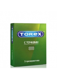 Текстурированные презервативы Torex  С точками  - 3 шт. - Torex - купить с доставкой в Северске