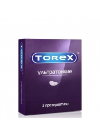 Презервативы Torex  Ультратонкие  - 3 шт. - Torex - купить с доставкой в Северске