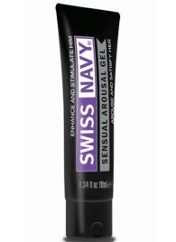 Возбуждающий гель-лубрикант на водной основе Sensual Arousal Lubricant - 10 мл. - Swiss navy - купить с доставкой в Северске
