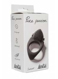 Черное эрекционное виброкольцо Pure Passion Sunset - Lola Games - в Северске купить с доставкой