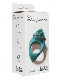 Зеленое эрекционное виброкольцо Pure Passion Sunset - Lola Games - в Северске купить с доставкой