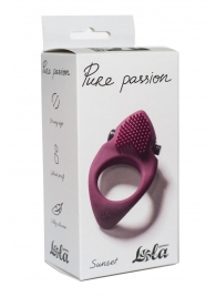 Бордовое эрекционное виброкольцо Pure Passion Sunset - Lola Games - в Северске купить с доставкой