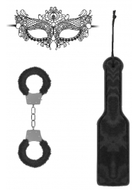 Черный игровой набор Introductory Bondage Kit №4 - Shots Media BV - купить с доставкой в Северске