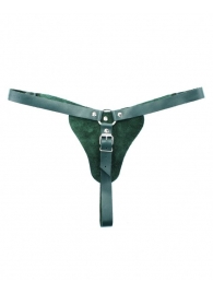 Изумрудные трусики с кольцом для страпона Ladys Arsenal - БДСМ Арсенал - купить с доставкой в Северске