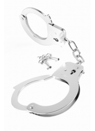 Металлические серебристые наручники Designer Metal Handcuffs - Pipedream - купить с доставкой в Северске