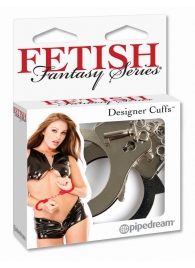 Металлические серебристые наручники Designer Metal Handcuffs - Pipedream - купить с доставкой в Северске