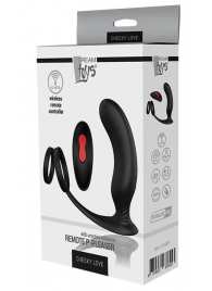 Черный массажер простаты REMOTE P-PLEASER - Dream Toys - в Северске купить с доставкой