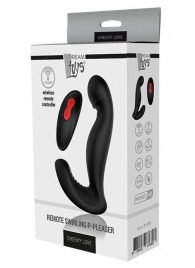 Черный вибромассажер простаты SWIRLING P-PLEASER - Dream Toys - в Северске купить с доставкой