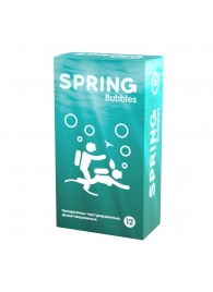 Презервативы SPRING BUBBLES с пупырышками - 12 шт. - SPRING - купить с доставкой в Северске