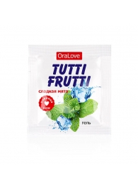 Пробник гель-смазки Tutti-frutti со вкусом мяты - 4 гр. - Биоритм - купить с доставкой в Северске
