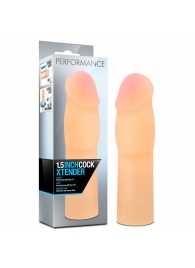 Телесная насадка-удлинитель на пенис PERFORMANCE 1.5INCH COCK XTENDER - 16 см. - Blush Novelties - в Северске купить с доставкой