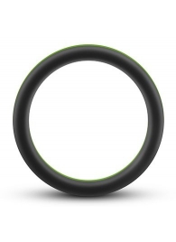 Черно-зеленое эрекционное кольцо Silicone Go Pro Cock Ring - Blush Novelties - в Северске купить с доставкой