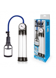 Прозрачная вакуумная помпа Sex Expert с манометром - Sex Expert - в Северске купить с доставкой