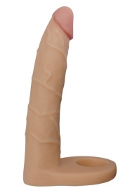 Телесная насадка-фаллоимитатор для двойного проникновения - 17 см. - Lovetoy - купить с доставкой в Северске