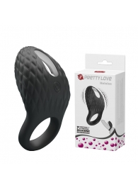 Черное эрекционное виброкольцо с рельефным дизайном Heloise - Baile - в Северске купить с доставкой