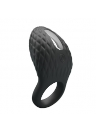 Черное эрекционное виброкольцо с рельефным дизайном Heloise - Baile - в Северске купить с доставкой