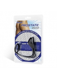 Стимулятор простаты с фиксацией эрекционным кольцом Prostate Gear - BlueLine - в Северске купить с доставкой