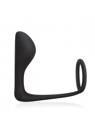 Стимулятор простаты с фиксацией эрекционным кольцом Prostate Gear - BlueLine - в Северске купить с доставкой